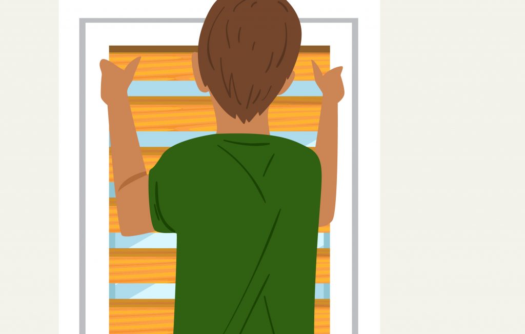 how to paint your wooden blinds graphic