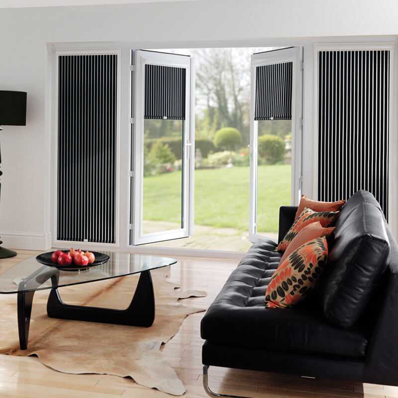 Perfect fit blinds on patio doors